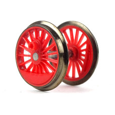 Náhradní díl, druhé spřažené dvojkolí pro lokomotivu řady 23, červené, TT, Tillig 202611