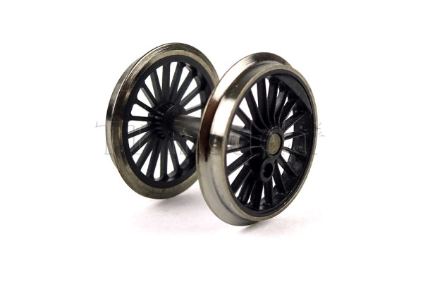 Náhradní díl, první nebo třetí spřažené dvojkolí pro lokomotivu řady 377 ČSD, černé, TT, Tillig 203839