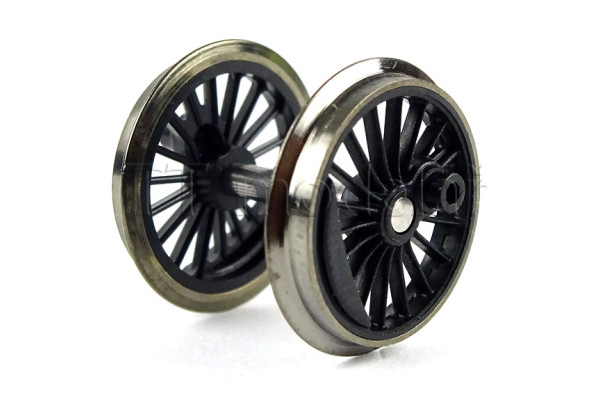 Náhradní díl, spřažené dvojkolí pro lokomotivu řady 377 ČSD, černé, TT, Tillig 203847