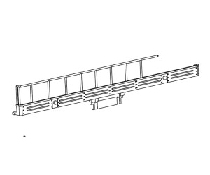 Náhradní díl, levý kryt rámu lokomotivy T 435.0 ČSD, černý, TT, Tillig 207731