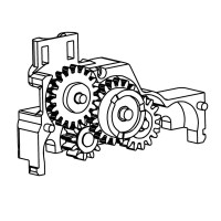 Náhradní díl, podvozek na V75, díl A, černý, TT, Tillig 302183