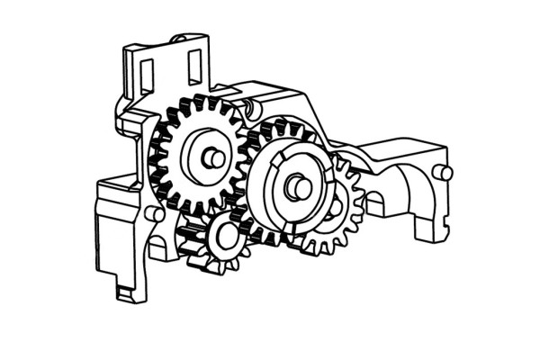 Náhradní díl, podvozek na V75, díl A, černý, TT, Tillig 302183