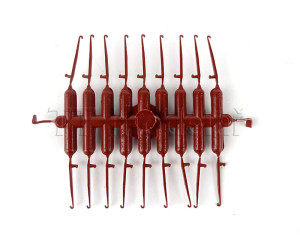 Náhradní díl, klanice a stupačky, hnědé, TT, Tillig 316580-8012