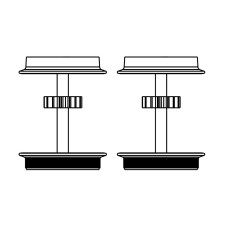 Náhradní díl, dvojkolí s bandáží na lokomotivu BR 130, 2 kusy v balení, TT, Piko 47320-38