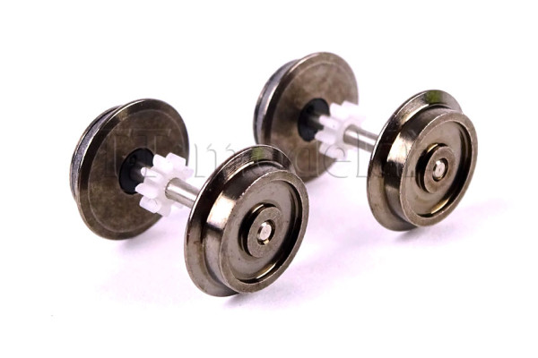 Náhradní díl, dvojkolí s bandáží na lokomotivu BR 130, 2 kusy v balení, TT, Piko 47320-38