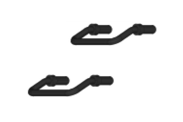 Náhradní díl, madlo pod nárazník na Kocoura T 466.2, šedé, 2 kusy, H0, Roco152053