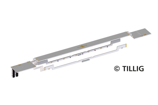 Stavebnice vnitřního osvětlení (analog/digital) pro patrové vozy DABpbzfa 767.2 a DBpza 780.4, TT, Tillig 08922