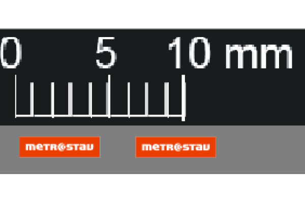 Obtisky, logo Metrostav, 2 kusy, 3 x 4 mm, TT, Štěpnička D038