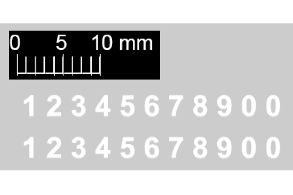 Čísla na vojenskou techniku - 1,5 mm, N, Štěpnička D011