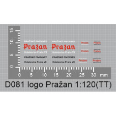 Obtisky - loga pivovaru Pražan, TT, Štěpnička D081