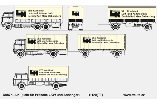 Obtiskový aršík Luft und Kältetechnik Babelsberg, groß, TT, Štěpnička D087h