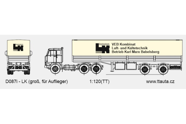 Obtiskový aršík Luft und Kältetechnik Babelsberg, klein, TT, Štěpnička D087i