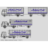 Obtiskový aršík, MALIMO, modrý, TT, Štěpnička D087p Obtiskový aršík, MALIMO, modrý, TT, Štěpnička D087p
