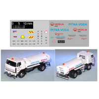 Obtisky "Pitná voda" pro kropicí vůz LIAZ, TT, Štěpnička D042