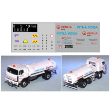 Obtisky "Pitná voda" pro kropicí vůz LIAZ, TT, Štěpnička D042