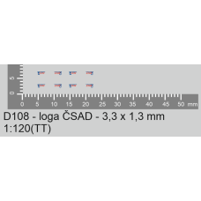 Obtisky, logo ČSAD, 4 ks, N, Štěpnička D108