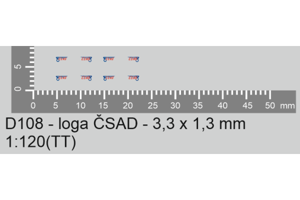 Obtisky, logo ČSAD, 4 ks, N, Štěpnička D108