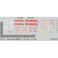 Obtisky, MINOL,17mm + 22 mm, TT, Štěpnička D111
