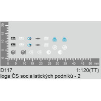 Obtisky, loga socialistických podniků 2, TT, Štěpnička D117