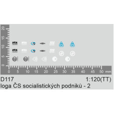 Obtisky, loga socialistických podniků 2, TT, Štěpnička D117
