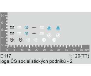 Obtisky, loga socialistických podniků 2, TT, Štěpnička D117