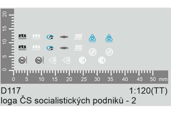 Obtisky, loga socialistických podniků 2, TT, Štěpnička D117
