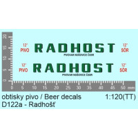 Aršík obtisků, pivovar Radhošť, TT, Štěpnička D122a