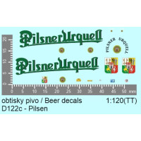 Aršík obtisků, pivovar Pilsner Urquell, TT, Štěpnička D122c