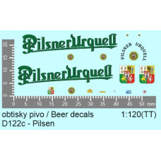 Aršík obtisků, pivovar Pilsner Urquell, TT, Štěpnička D122c