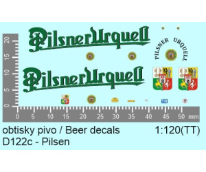 Aršík obtisků, pivovar Pilsner Urquell, TT, Štěpnička D122c