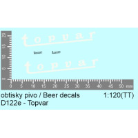 Aršík obtisků, pivovar Topvar, TT, Štěpnička D122e
