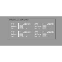 Obtisk na vůz Zaes/Rah Igra, ČD, tabule, V. epocha, TT, MojeTT 120158