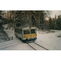 Obtisky na motorový vůz 810, modro-šedo-žlutý, ČD, V. epocha, TT, DOPRODEJ, Jacek 12OM9006