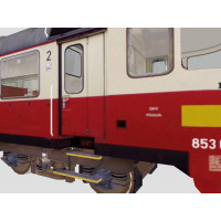 Obtisky, černé pruhy na motorový vůz 852/853, TT, Jacek 12OM9005A