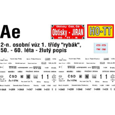 Obtisky Ae - rybák 50. - 60. léta, TT, Jiran 194