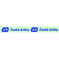 Obtisky, logo ČD České dráhy, modré, TT, Jacek 12OZZ007