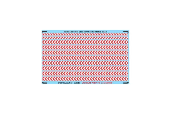 Černeno-bílé výstražné pruhy, TT, Pojezdy 12O008