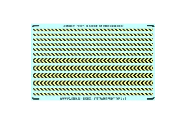 Žluto-černé výstražné pruhy, TT, Pojezdy 12OS01