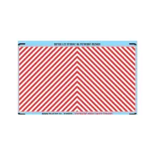 Obtisk, červenobílá výstražná plocha, H0, Pojezdy 87O009