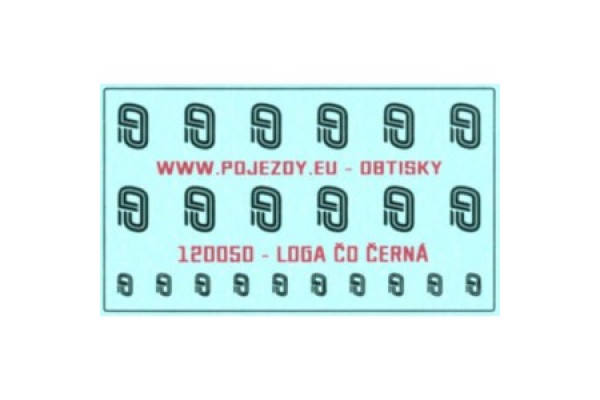 Logo ČD černé, TT, Pojezdy 12O050