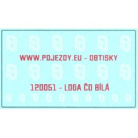 Logo ČD bílé, TT, Pojezdy 12O051