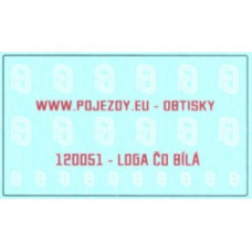 Logo ČD bílé, TT, Pojezdy 12O051