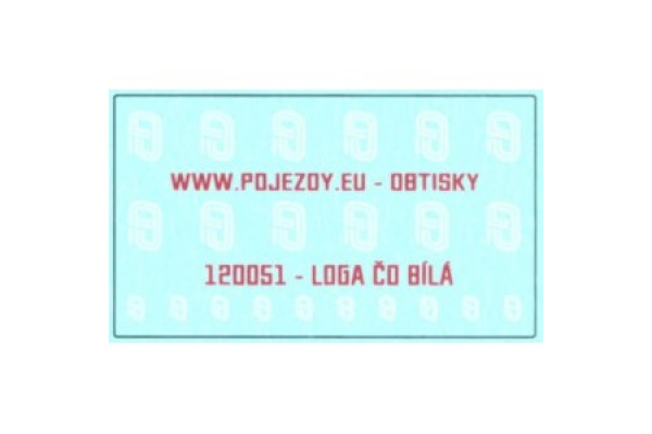 Logo ČD bílé, TT, Pojezdy 12O051