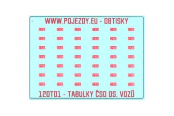 Logo ČSD pro osobní vozy, TT, Pojezdy 12OT01