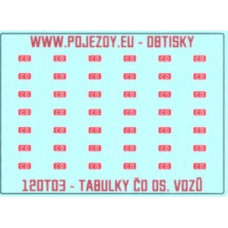 Logo ČD pro osobní vozy, TT, Pojezdy 12OT03