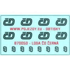 Logo ČD černé, H0, Pojezdy 87O050