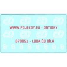 Logo ČD bílé, N, Pojezdy VIP_16O051