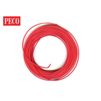 Kabel červený, 3A, 16 pramenů, 7 m, PECO PL-38R