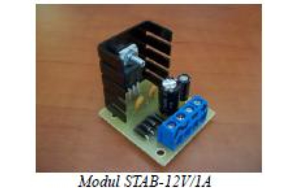 Elektronický modul – stabilizátor napětí 12V/1A, Němeček 903