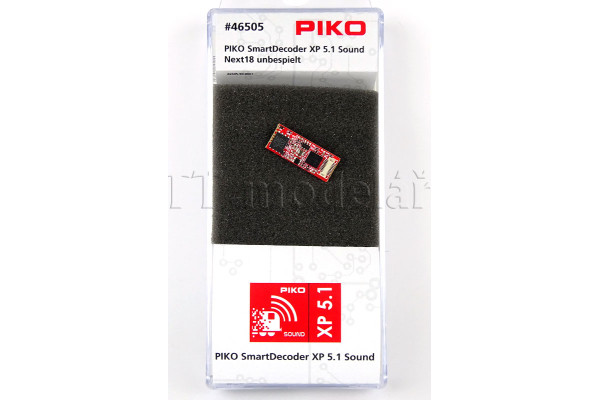 PIKO SmartDecoder XP 5.1 S Next18, multiprotokoll, nenahraný, Piko 46505